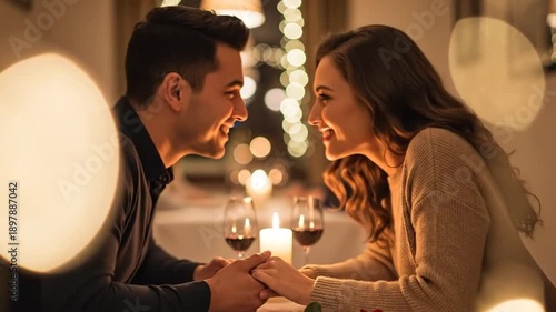 Couple shares genuine moment of romance and connection Valentine's Day