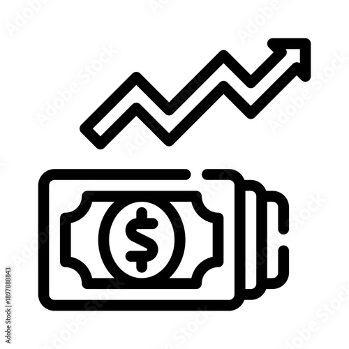 investment line icon
