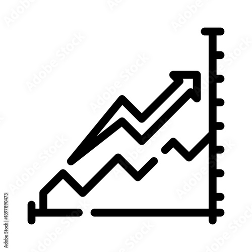 line chart line icon