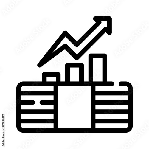 stock market line icon