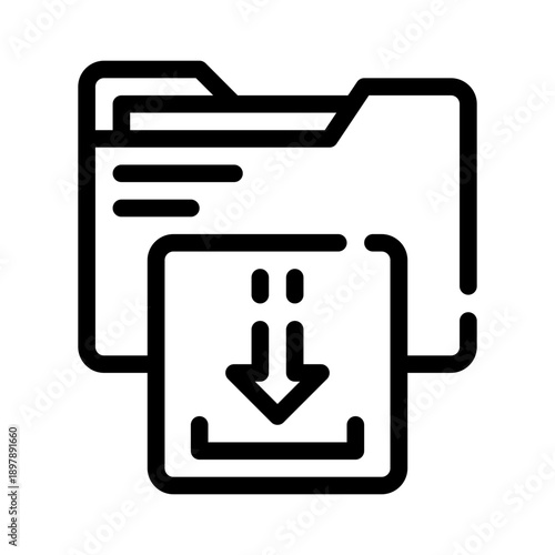 file download line icon