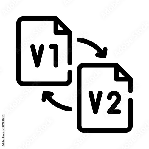 file version line icon
