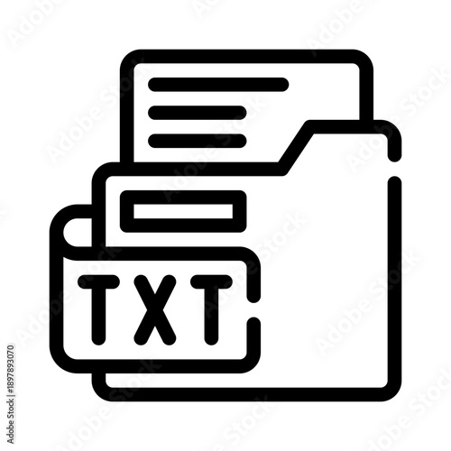 text file line icon