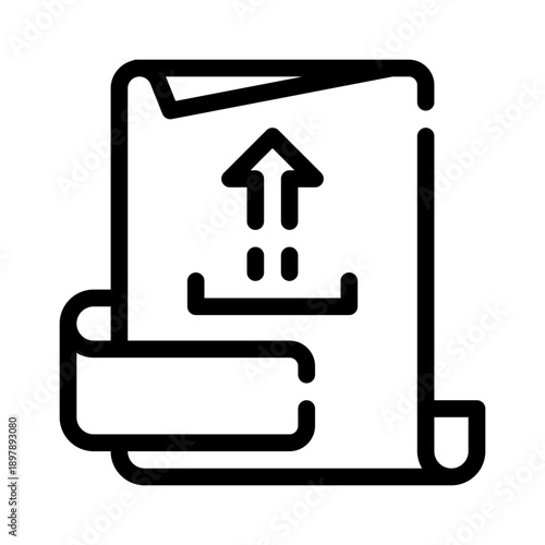 upload line icon