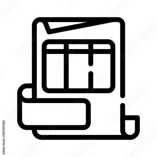 spreadsheet line icon