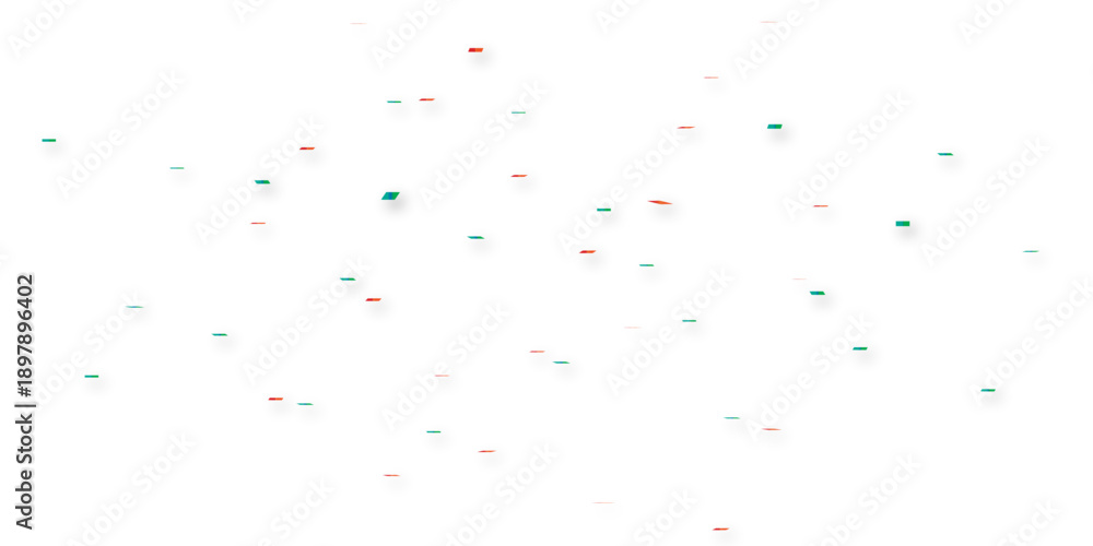 Fototapeta premium Playful Rainbow Confetti Shower Burst On White Background For Joyful Party Celebration And Festive Poster Templates