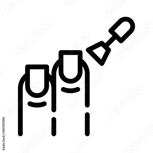 nail polish line icon