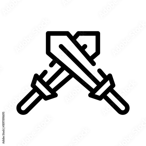 battle royale line icon