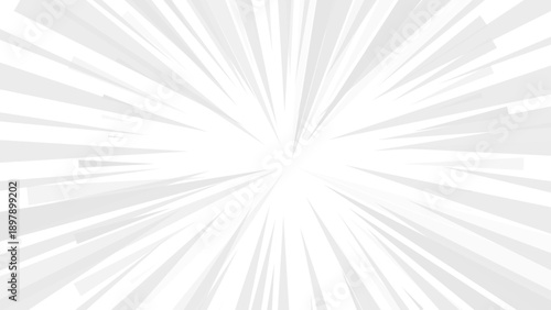 Gray and white radial lines background texture. Vector illustration