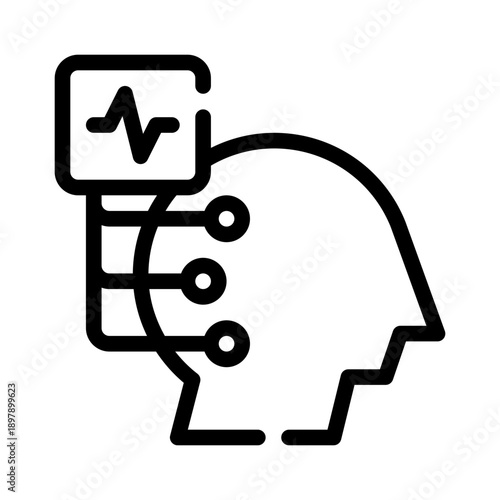 EEG line icon