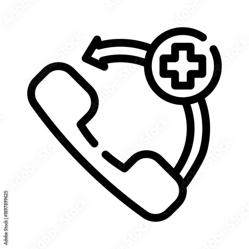 emergency phone line icon