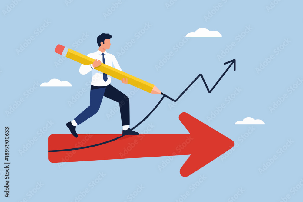 Fototapeta premium Business Growth Concept Idea