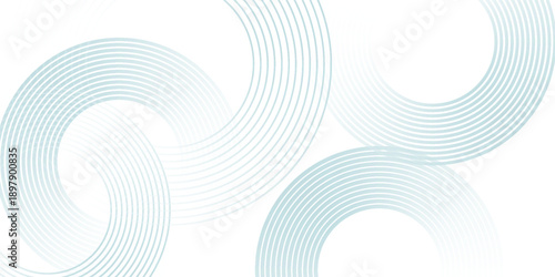 Abstract blue minimalist background. Modern circle lines pattern. Minimal geometric design. Futuristic concept. Suit for cover, poster, banner, brochure, header, presentation, web, flyer