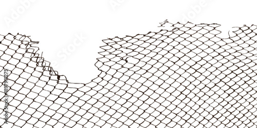 Seamless metal razor wire and barbed wire fence pattern featuring a black steel chainlink mesh grid design for security barrier wallpaper