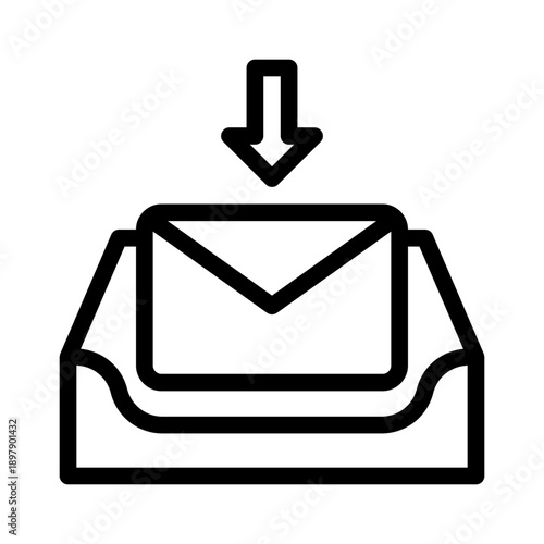 inbox line icon