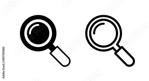 Magnifying Glass Icon for Search, Find, and Explore Functions