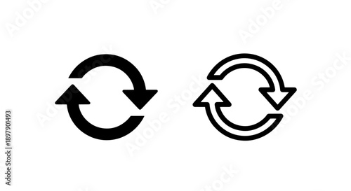 Refresh Reload Circular Arrow Icon for Update and Repeat Action