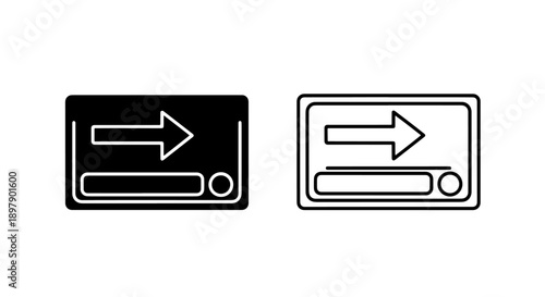 Fast Forward Right Arrow Icon for Media Player Controls and Digital Navigation