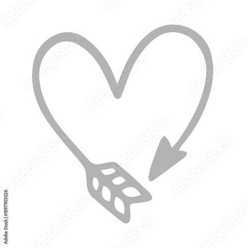 Heart with Arrow Icon