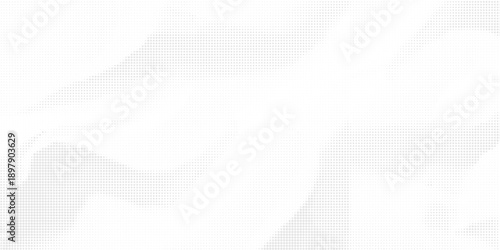 Wrinkled paper texture. Vector halftone pixelated manga background. Light beige neutral color dots bg. Grungy urban backdrop. Horizontal duotone banner. Punk collage template