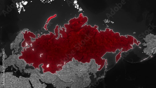 Russian Empire Historical Map Animation 1800 AD