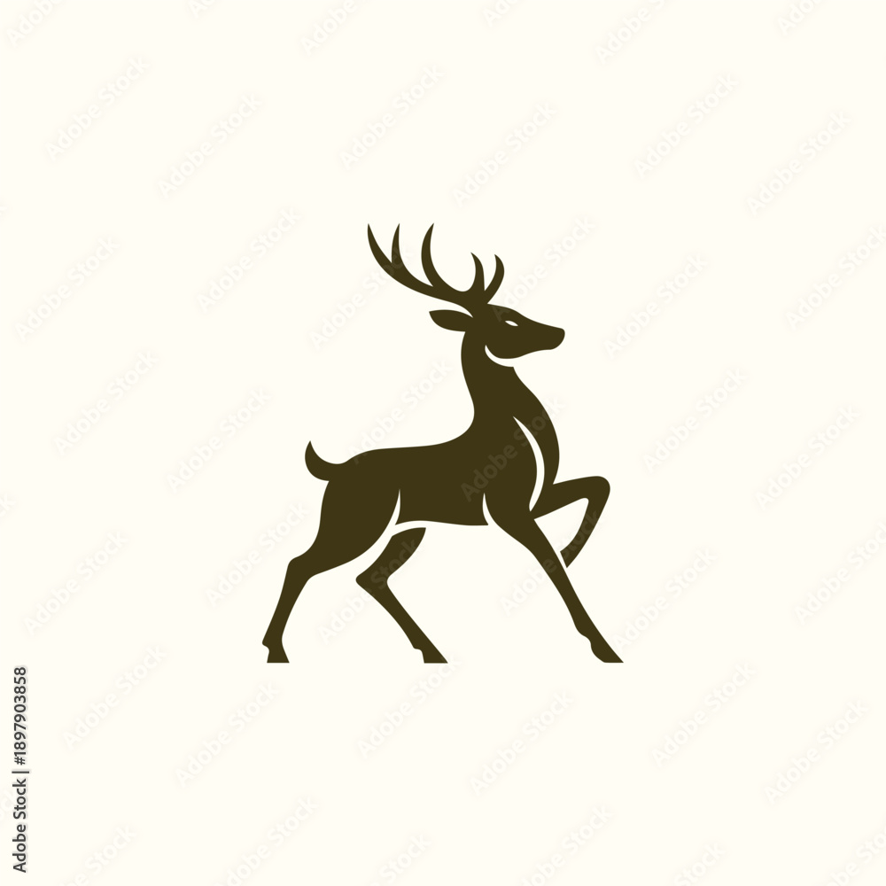 Obraz premium Majestic Deer Logo