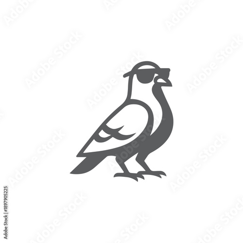 Sunglasses Pigeon Logo