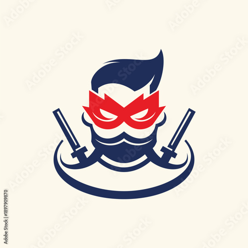 Ninja Hero Mask Logo