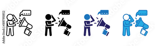 Feedback Icon Multi Style Vector Illustration