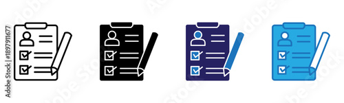 Criteria Icon Multi Style Vector Illustration