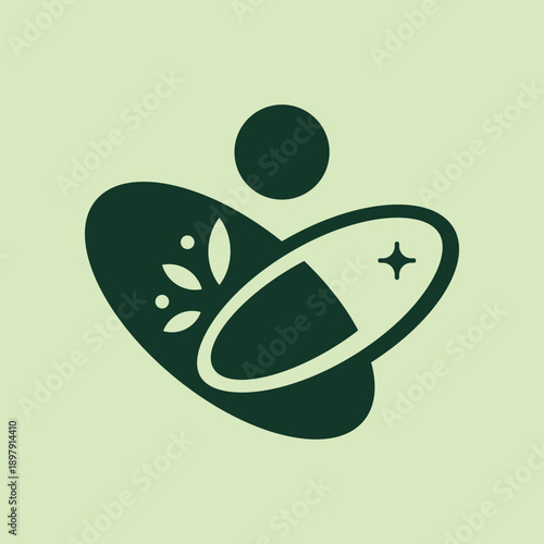 Wellness Yoga Nature Logo