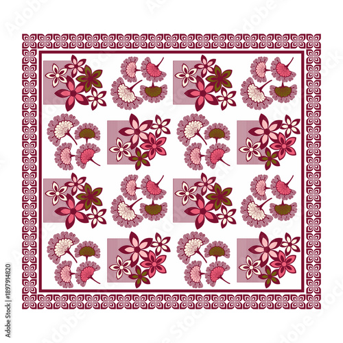 Intricate Floral Seamless Pattern For Luxury Bedsheet,