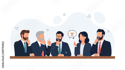 Diverse business team discussing ideas, brainstorming, teamwork, meeting concept