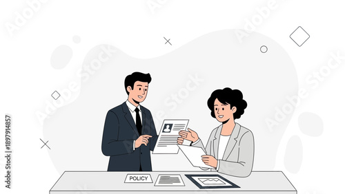 Business Meeting: Resume Review and Job Interview Discussion