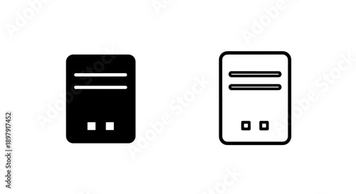 Computer tower case icons representing workstation hardware and desktop computing power
