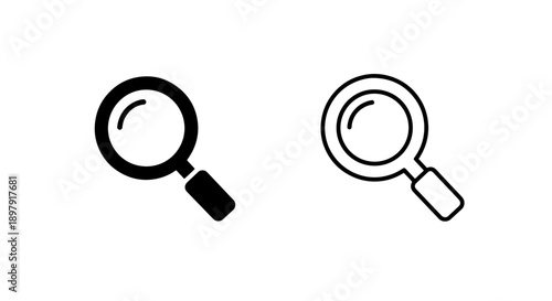 Magnifying Glass Search Tool Icon for Zooming and Discovery
