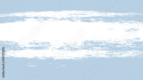 White brush stroke texture on light blue background