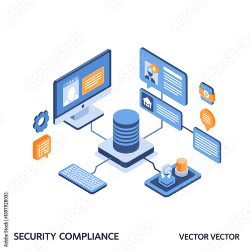 Digital Security and Compliance System with Multiple Interfaces.