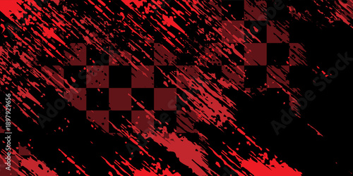 black red dragon decal brush fire volcano lava sakura Asia Japan anime style illustration sporty background. modern