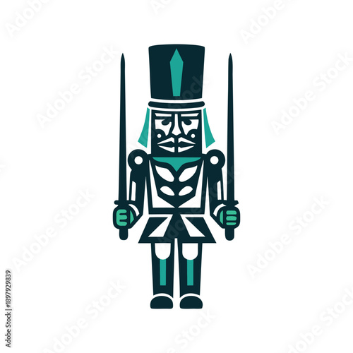 Modern Nutcracker Vector Illustration classic