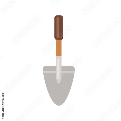 Garden Trowel Flat Icon. Garden Hand Tool. Essential Gardening Tool. Garden Digging Tool. Garden Digging Shovel Tool.