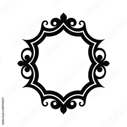Gothic Frame Border Vector Illustration