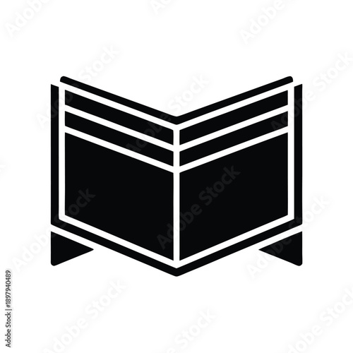 Horizontal Fold Banner Vector Illustration