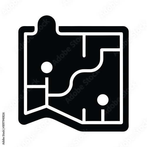 Project Roadmap Icon Vector Illustration