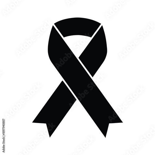 Ribbon With Angled End Vector Illustration