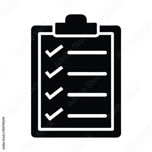 Task Checklist Icon Vector Illustration