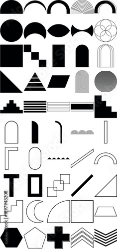 Collection of Geometric Shapes and Abstract Designs Keywords: geometric shapes, abstract, design