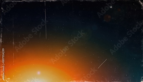 Wallpaper Mural A bright light in the dark space with stars Torontodigital.ca