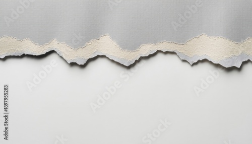 Wallpaper Mural A close-up view of ripped gray paper Torontodigital.ca