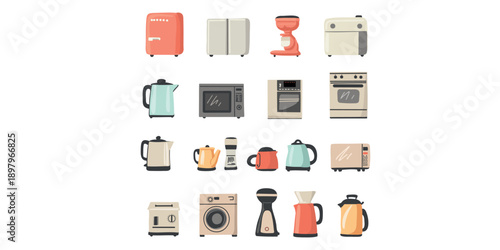 stylish collection of kitchen appliances for home